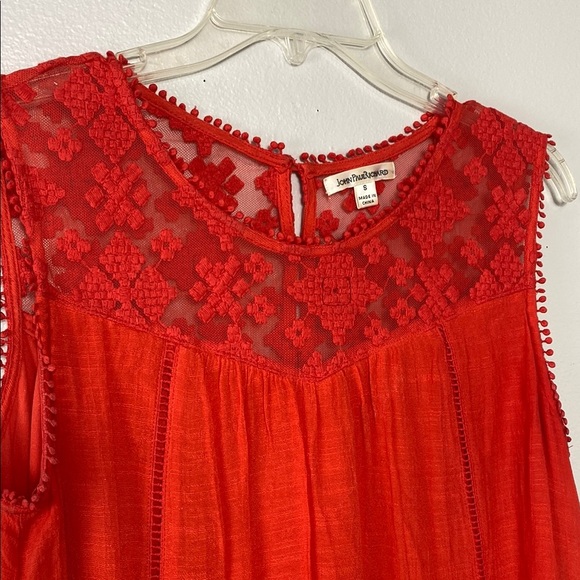JohnPaulRichard Red Lace Sleeveless Dress - Picture 5 of 10